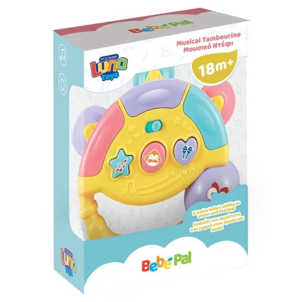 Κουδουνίστρα  Ντέφι Luna Toys με φως και ήχο 13x5