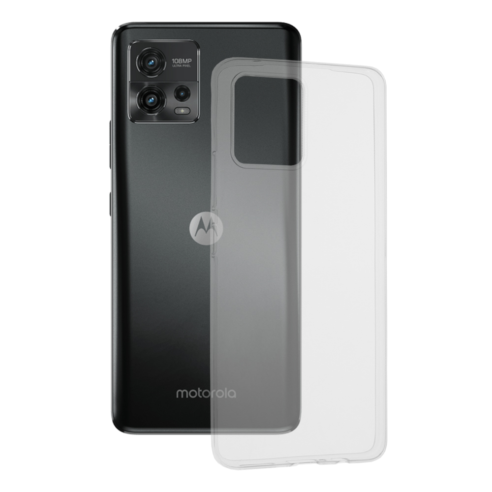 Techsuit - Clear Silicone - Motorola Moto G72 - Transparent