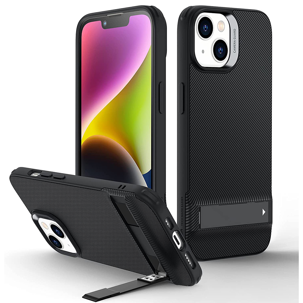 ESR - Air Shield Boost Kickstand - iPhone 14 / iPhone 13 - Translucent Black