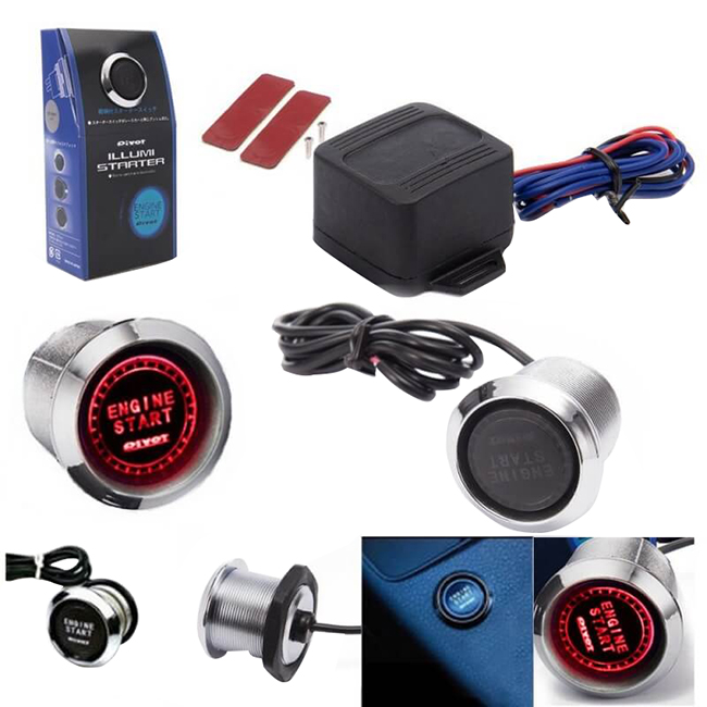 Κιτ Εκκίνησης Engine Start / Stop Pivot Illumi Starter 12V Led Κόκκινο 1 Τεμάχιο