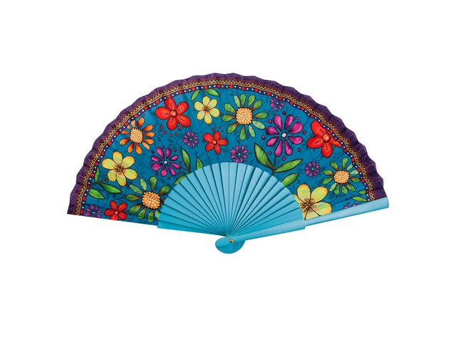 FAN BELLAMORE TURQUOISE CM. 41X23