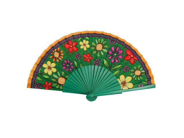 FAN BELLAMORE GREEN CM. 41X25