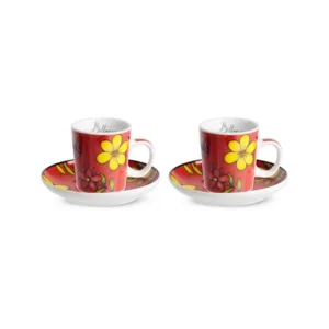 2 PC COFFEE SET BELLAMORE RED ML 100