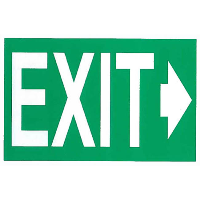 Αυτοκόλλητο Σήμα "EXIT"16x10cm 1Τμχ