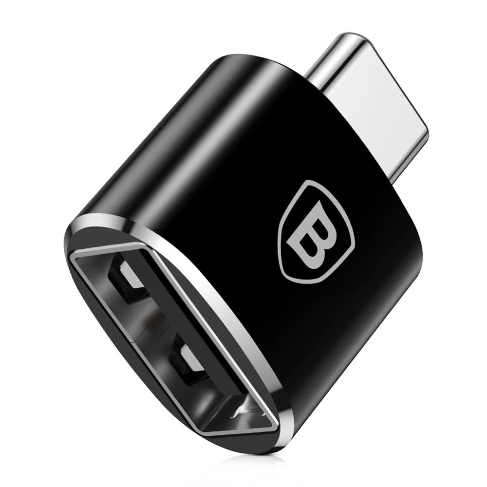 Baseus Mini USB-A to USB-C OTG adapter - black