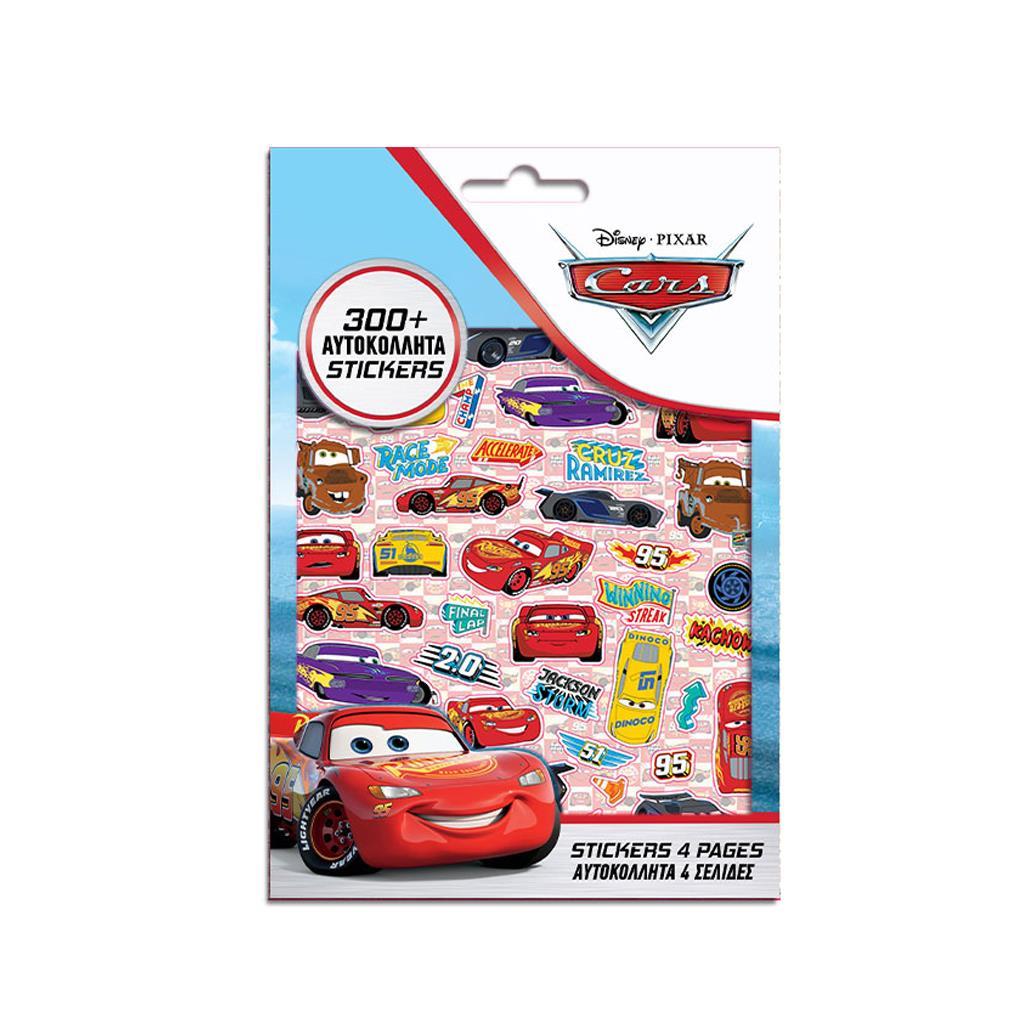 Αυτοκόλλητα Disney Cars Μπλοκ 300 Τμχ.