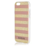 Guess GUHCP6STGPI iPhone 6/6S pink hardcase Ethnic Chic Stripes 3D