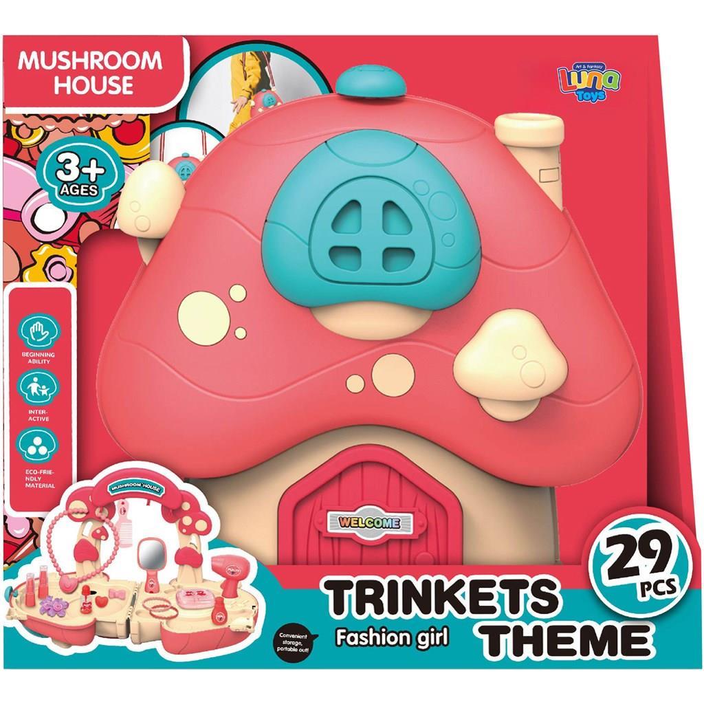 Βαλιτσάκι Μανιτάρι Ομορφιάς Luna Toys  Σετ 29 Τμχ.