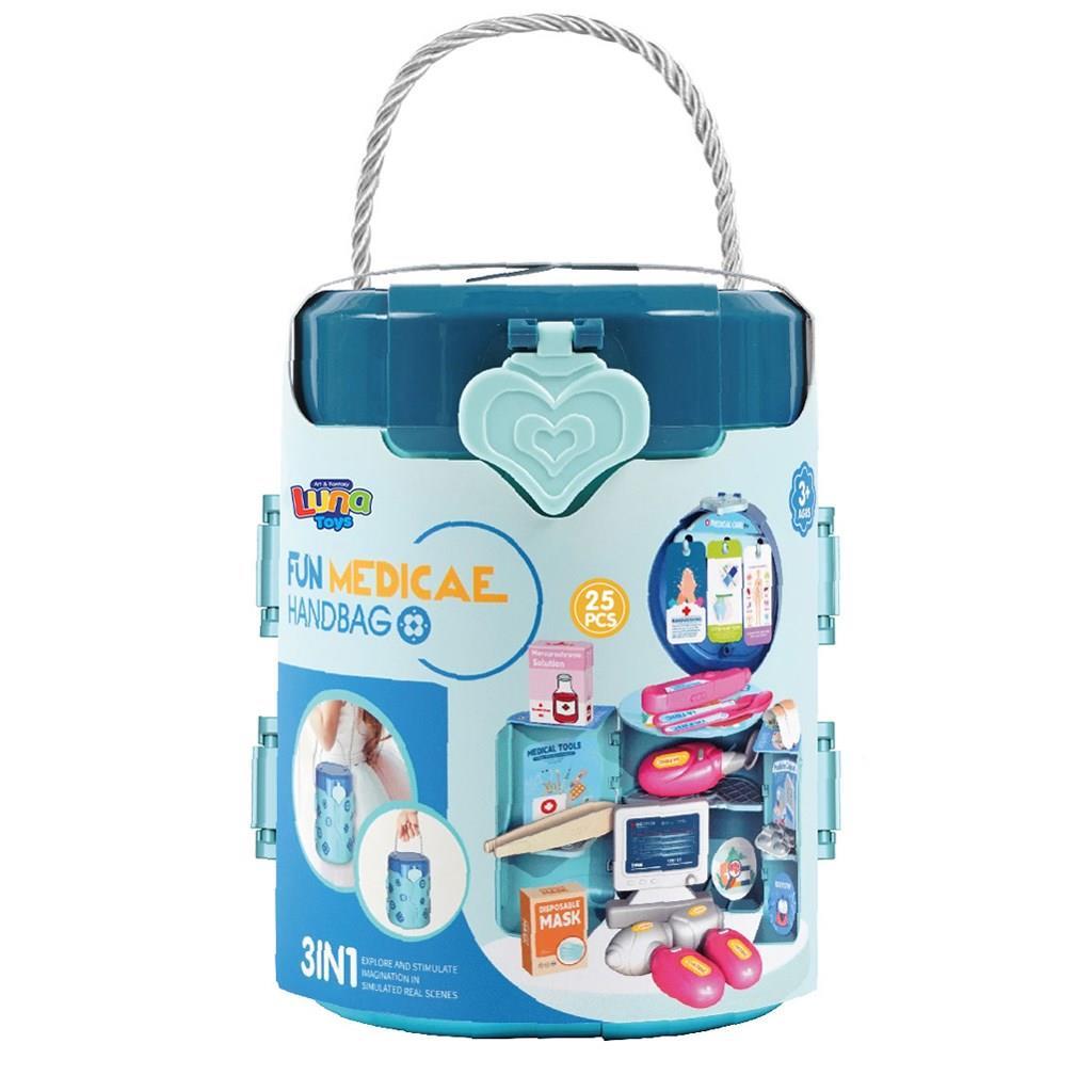 Βαλιτσάκι Γιατρού Luna Toys Σετ 25 Τμχ. 12x13x24 εκ.