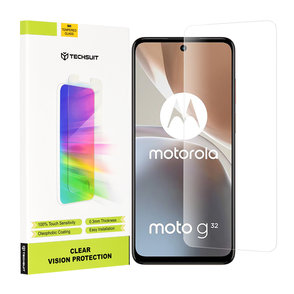 Techsuit - Clear Vision Glass - Motorola Moto G32 - Transparent