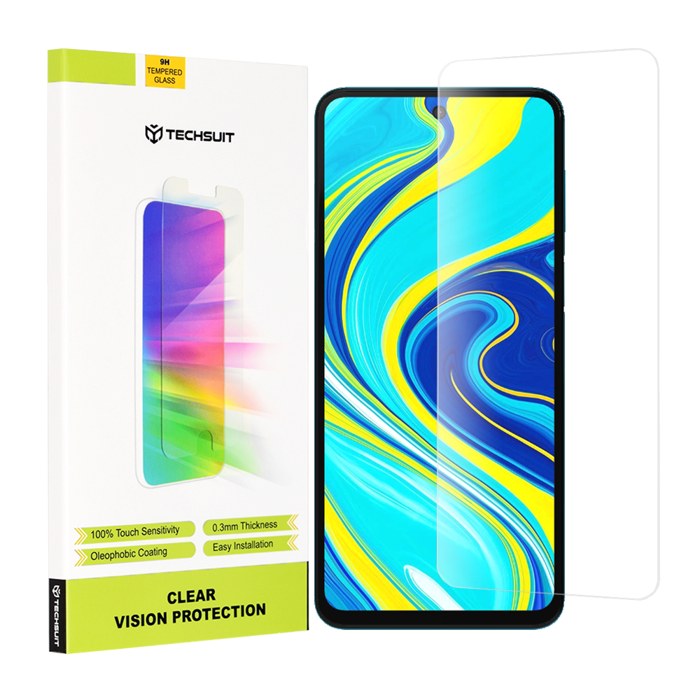 Techsuit - Clear Vision Glass - Xiaomi Redmi Note 9S / Note 9 Pro / Note 9 Pro Max - Transparent