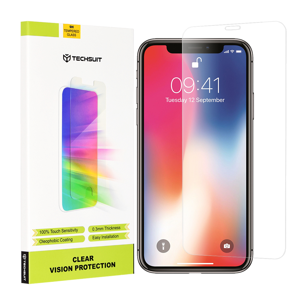 Techsuit - Clear Vision Glass - iPhone X / iPhone XS / iPhone 11 Pro - Transparent