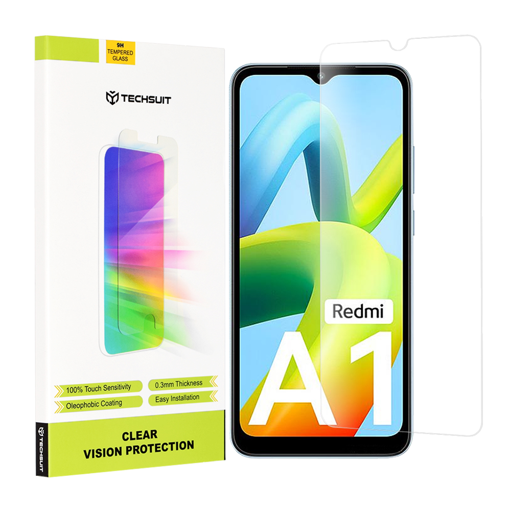 Techsuit - Clear Vision Glass - Xiaomi Redmi A1 / A1+ / A2 / A2+ - Transparent