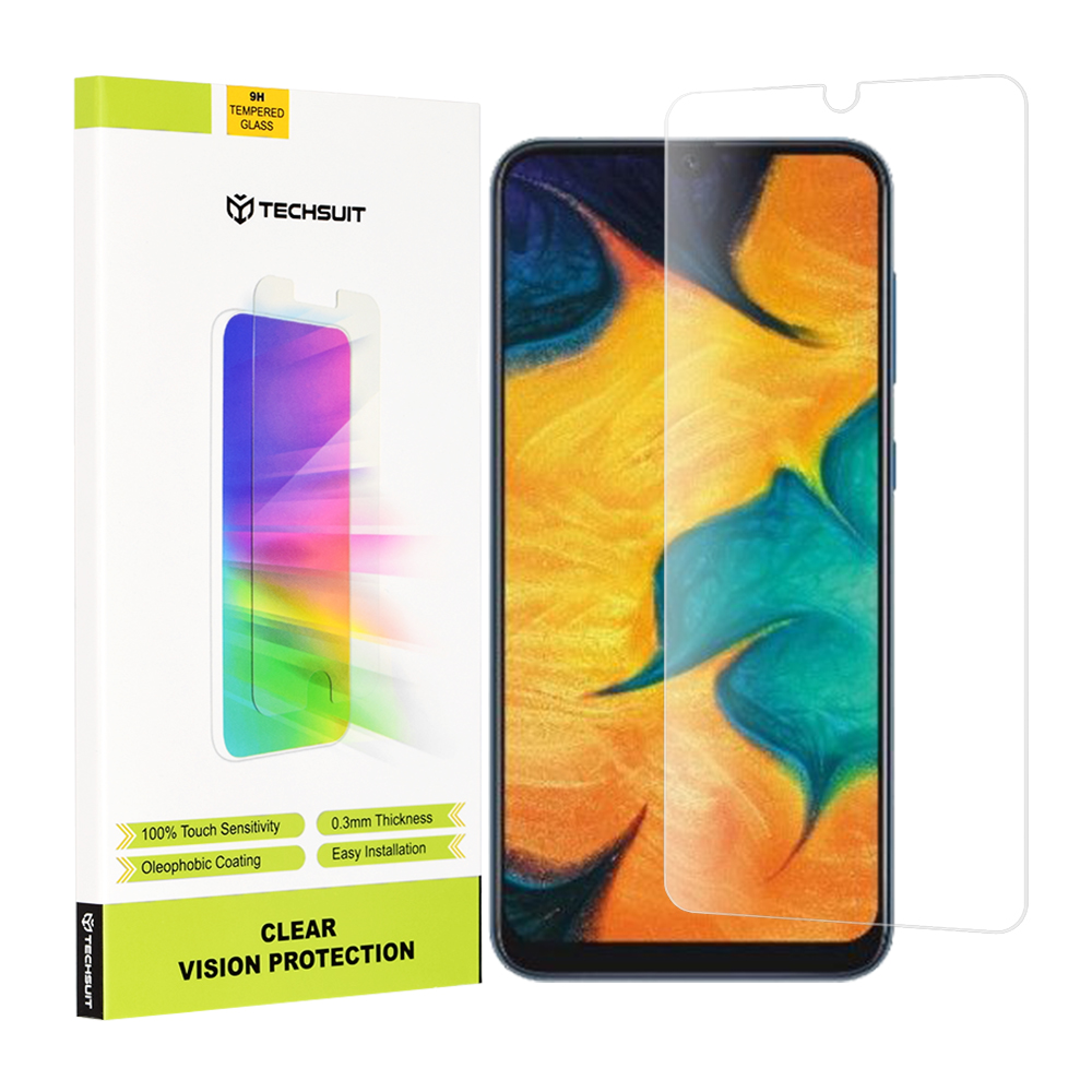 Techsuit - Clear Vision Glass - Samsung Galaxy A30 / A50 / A20 / A30s / A50s / M21 / M31 / M30s / M30 - Transparent