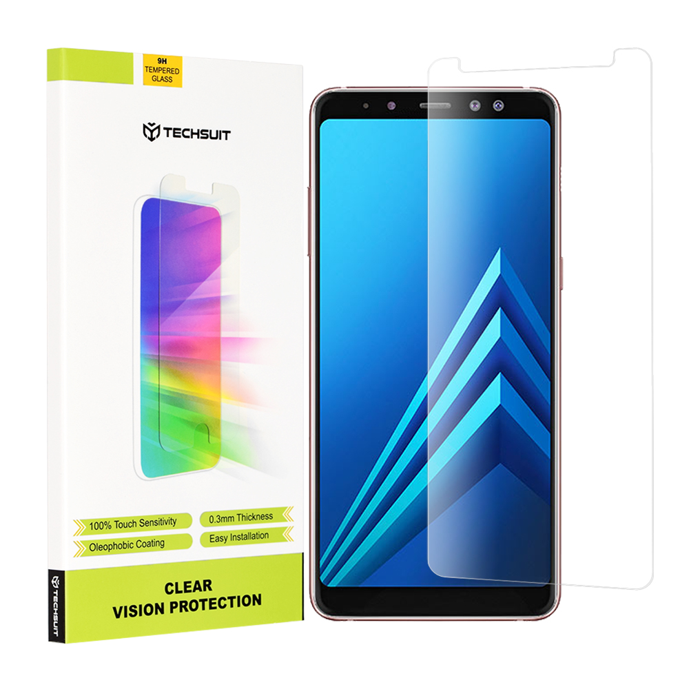 Techsuit - Clear Vision Glass - Samsung Galaxy A8 Plus 2018 - Transparent