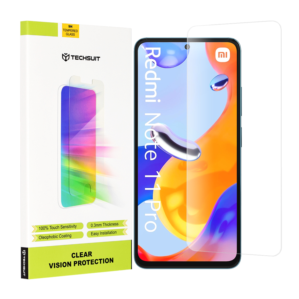 Techsuit - Clear Vision Glass - Xiaomi Redmi Note 11 Pro 4G/11 Pro 5G/11 Pro+ 5G/12 Pro 4G/Poco X4 Pro 5G - Transparent