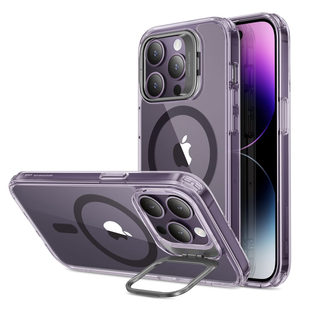 ESR - Classic Kickstand HaloLock - iPhone 14 Pro - Clear Purple