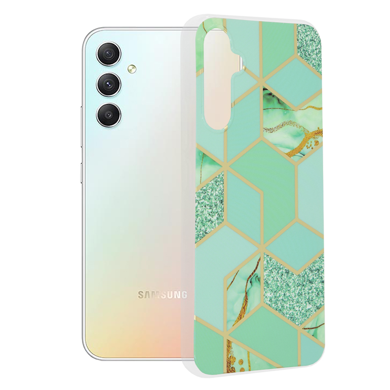 Techsuit - Marble Series - Samsung Galaxy A34 5G - Green Hex