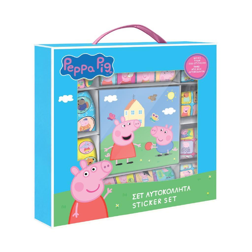 ΑΥΤΟΚΟΛΛΗΤA ΣΕΤ 1000 ΤΕΜ PEPPA PIG