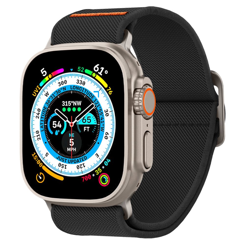 Spigen - Fit Lite Ultra - Apple Watch 1/2/3/4/5/6/7/8/9/10/SE/SE 2/Ultra/Ultra 2 (42/44/45/46/49mm) - Black