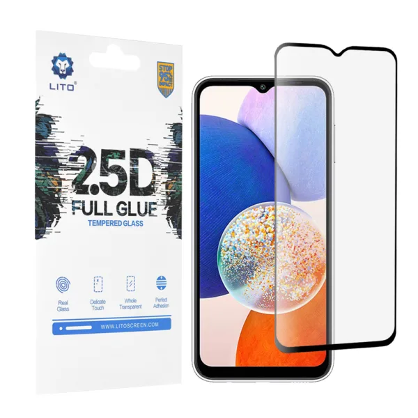 Lito - 2.5D FullGlue Glass - Samsung Galaxy A14 4G / A14 5G - Black