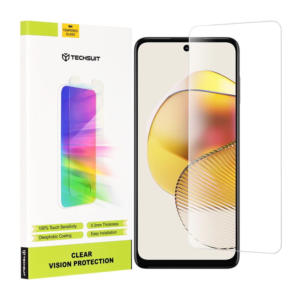 Techsuit - Clear Vision Glass - Motorola Moto G73 - Transparent