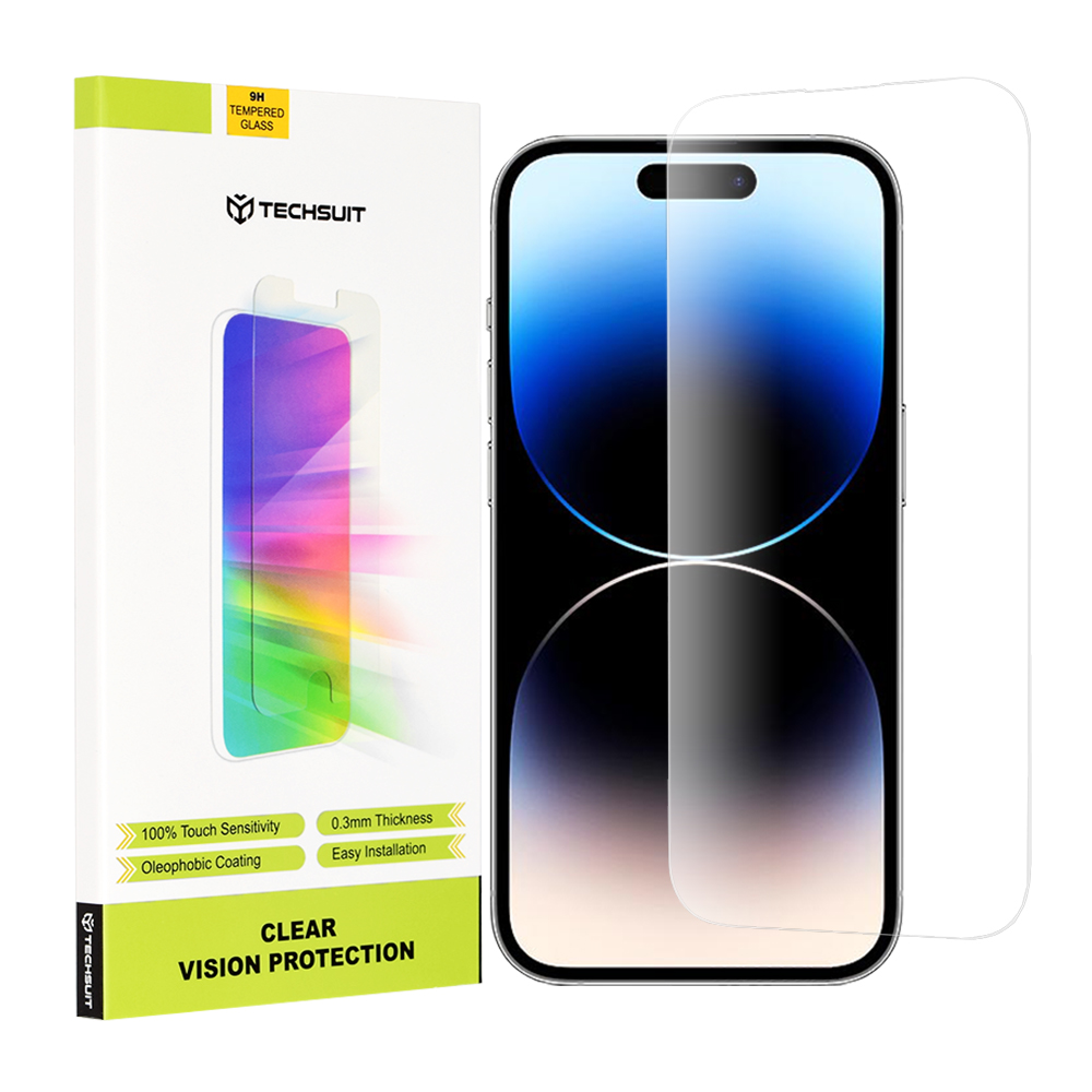 Techsuit - Clear Vision Glass - iPhone 14 Pro - Transparent