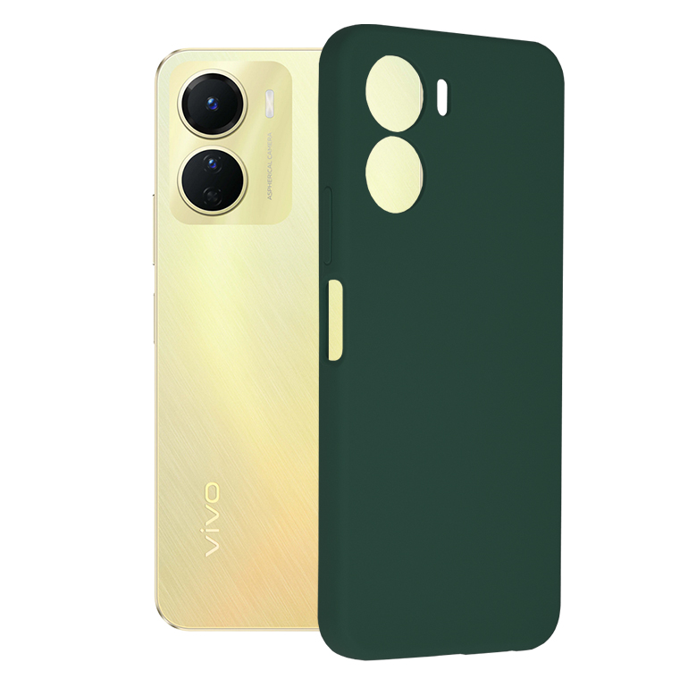 Techsuit - Soft Edge Silicone - Vivo Y16 - Dark Green