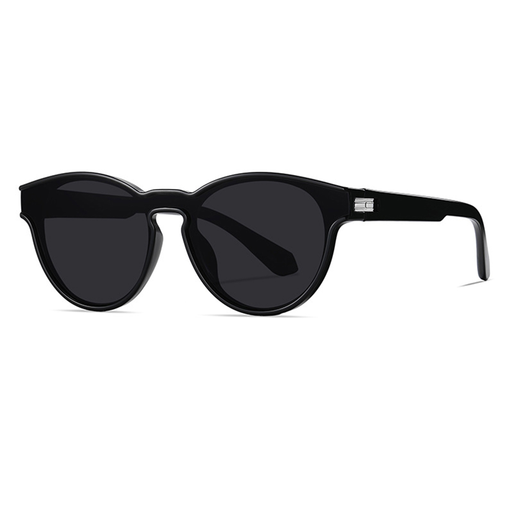 Techsuit - Sunglasses Polarised TR90 (TR7545) - UV Protection - Bright Black / Grey