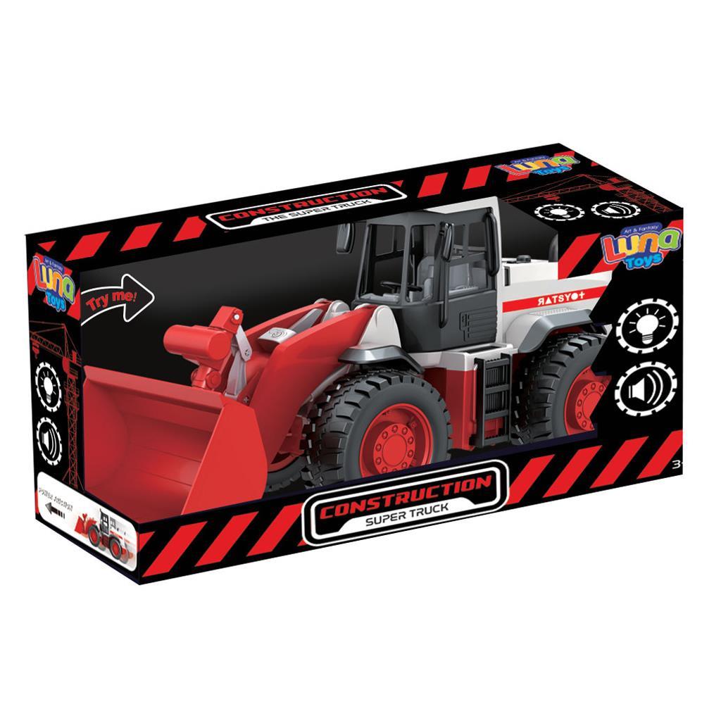 Όχημα Μπουλντόζα Luna Toys 1:12 με ήχο και φως 35