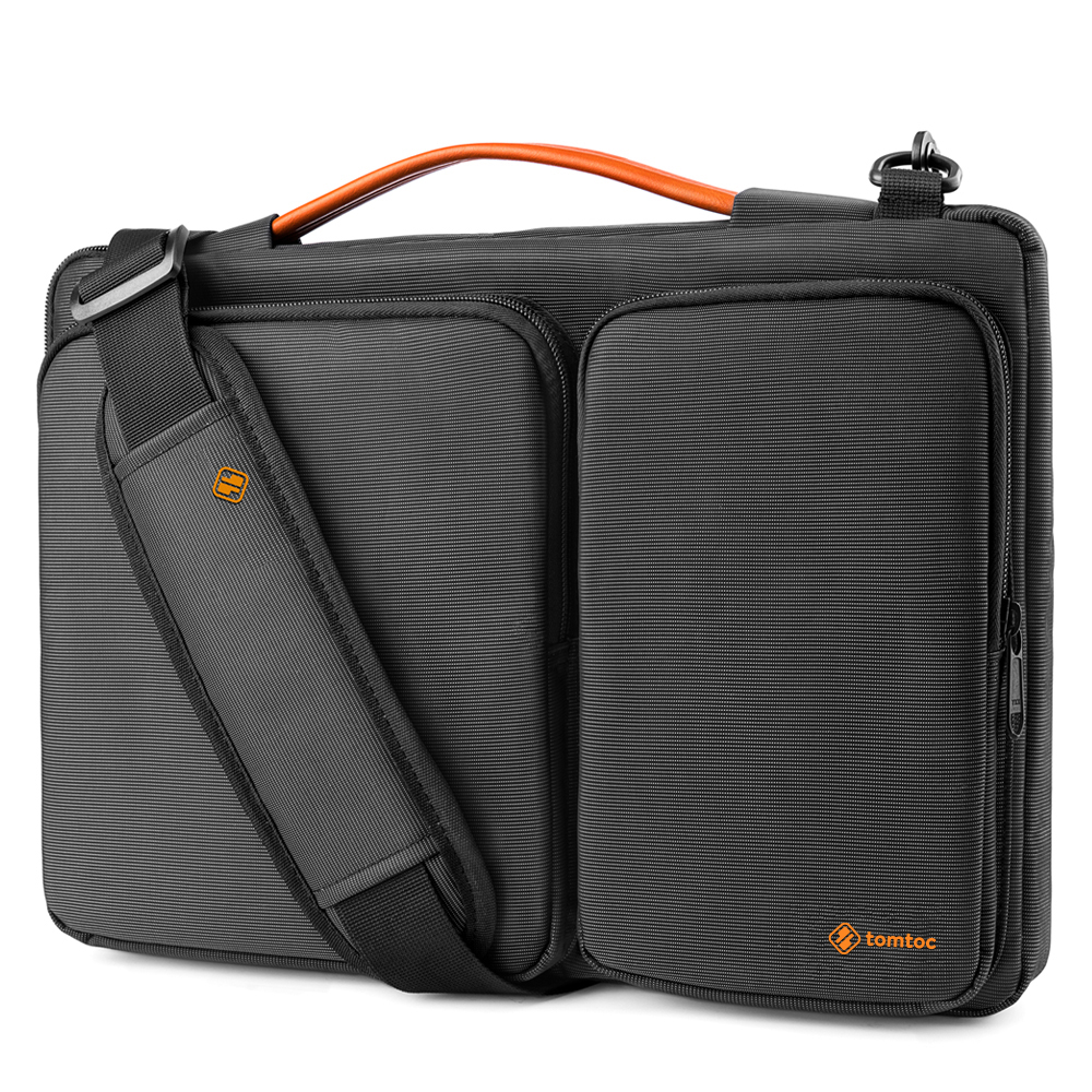 Tomtoc - Defender Laptop Briefcase (A42F2D1) - with Shoulder Strap and Small Card Pocket