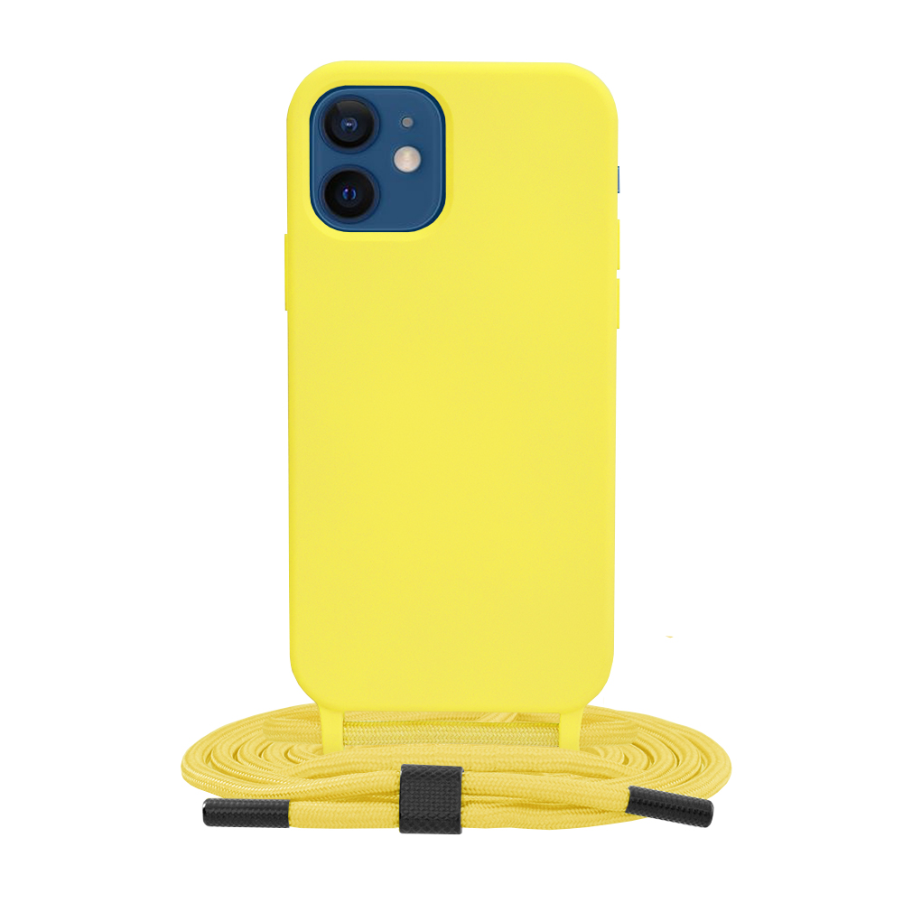 Techsuit - Crossbody Lanyard - iPhone 12 - Yellow