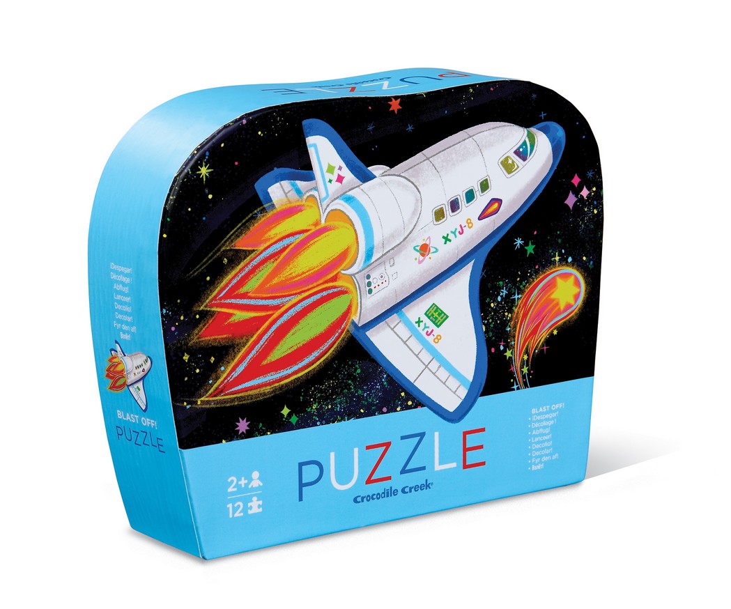 12 Piece Mini Puzzle Blast off