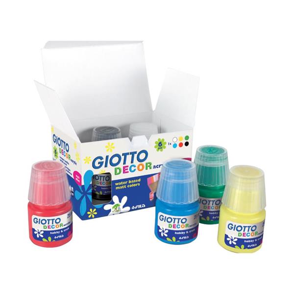 GIOTTO DECOR ACRYLIC ΣΥΣΚΕΥΑΣΙΑ 12 ΤΕΜ x 25 ML