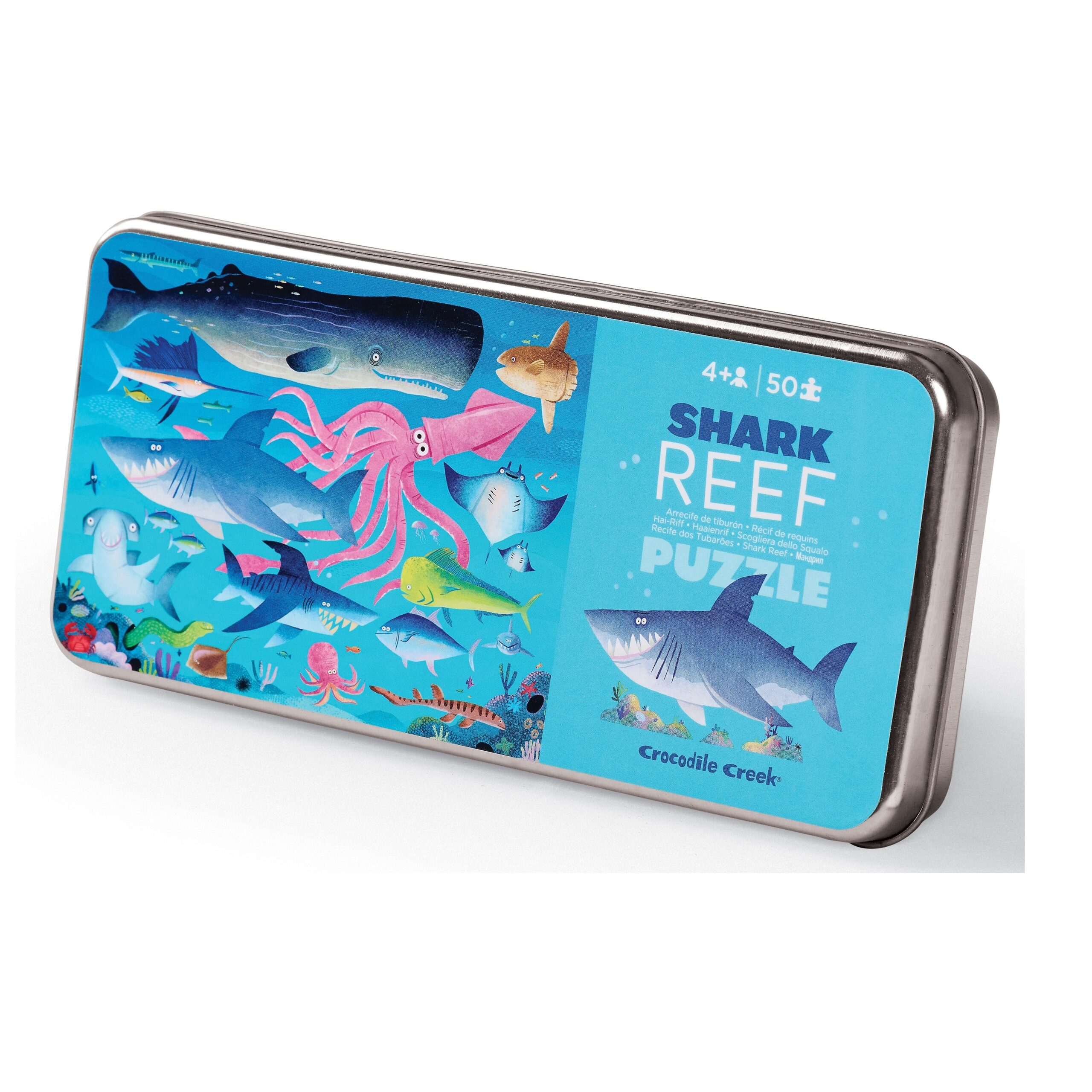 50-Piece Tin Puzzle Shark Reef