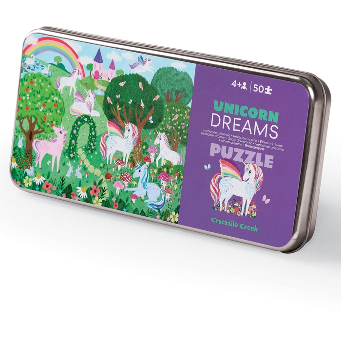 50-Piece Tin Puzzle Unicorn Dreams