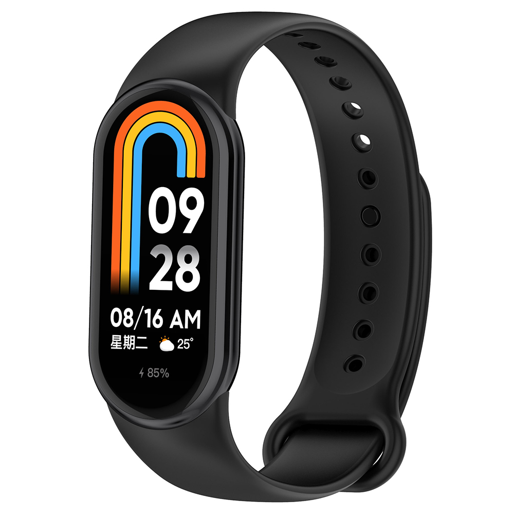 Techsuit - Watchband (W014) - Xiaomi Mi Band 8 / 8 NFC / 9 / 9 NFC - Black