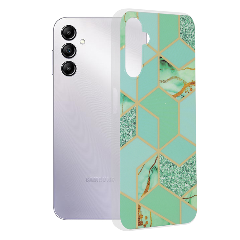 Techsuit - Marble Series - Samsung Galaxy A14 4G / A14 5G - Green Hex