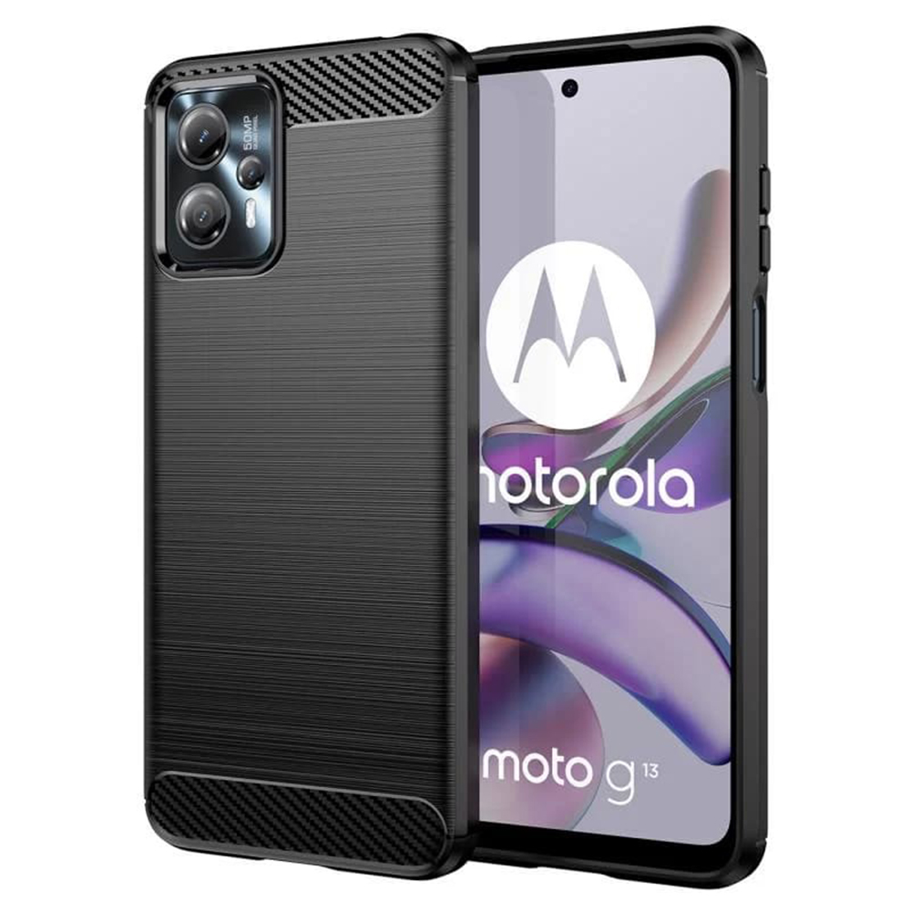 Techsuit - Carbon Silicone - Motorola Moto G13 / G23 - Black