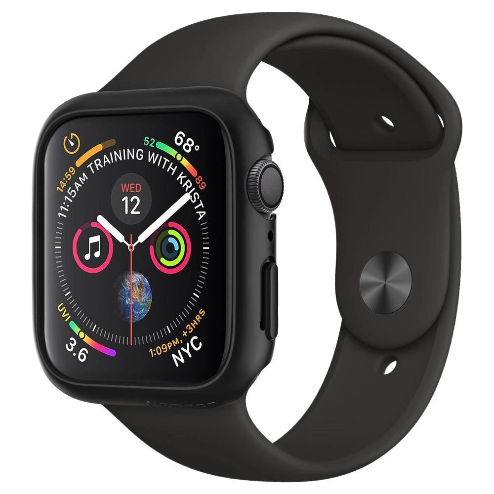 Spigen Thin Fit Case for Apple Watch 4/5/6/SE (44mm) - Black