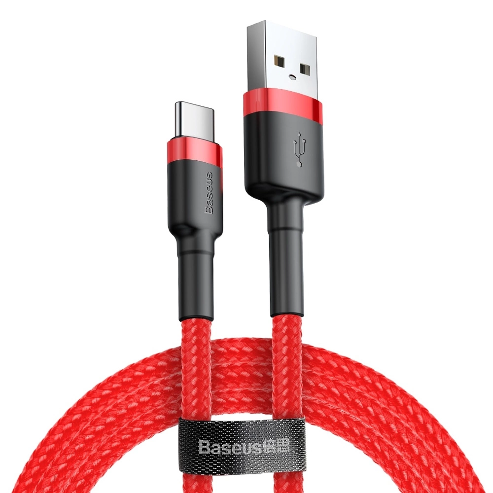 Baseus Cafule USB-A / USB-C QC 3.0 3A 0.5 m cable - red