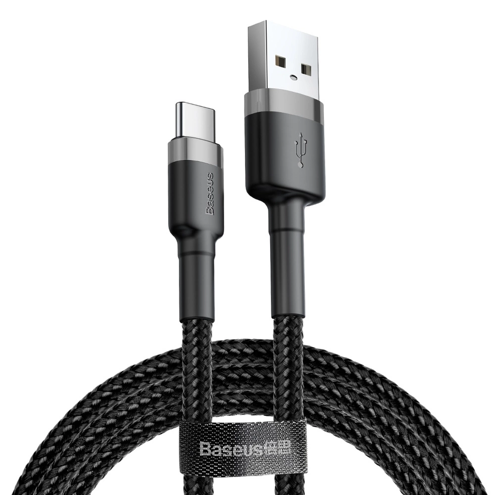 Baseus Cafule USB-A / USB-C QC 3.0 3A cable 0.5 m - black-gray