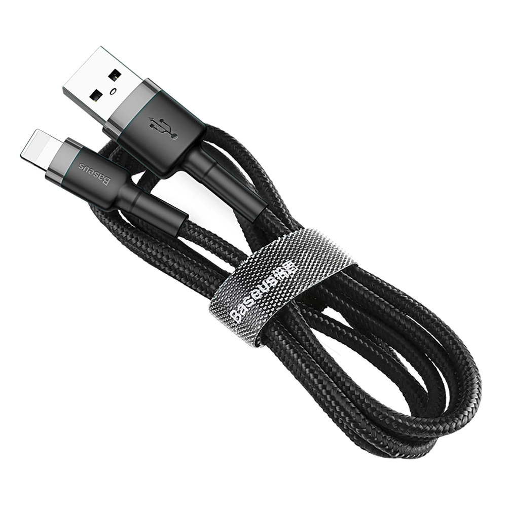 Baseus Cafule USB-A / Lightning 2.4A QC 3.0 cable 1 m - black-gray