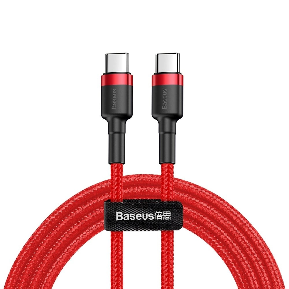 Baseus CATKLF-G09 USB-C - USB-C PD QC cable 60W 3A 480Mb/s 1m - red