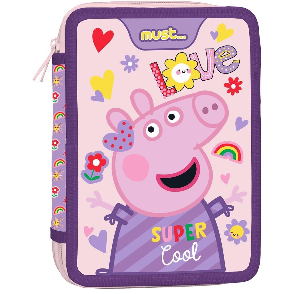 Σχολική Κασετίνα Διπλή Γεμάτη Peppa Pig Super Cool Must