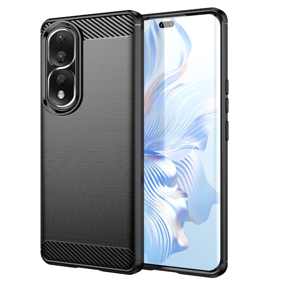 Techsuit - Carbon Silicone - Honor 80 Pro / Honor 90 Pro - Black