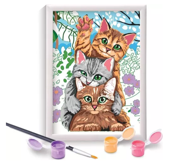 PAINT   FRAME ΖΩΓΡΑΦΙΖΩ ΜΕ ΑΡΙΘΜΟΥΣ: FUNNY KITTIES