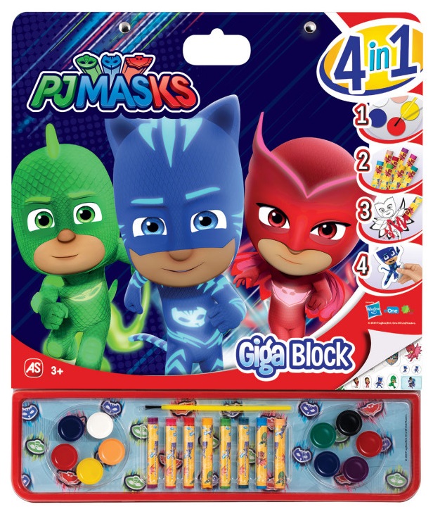 ΣΕΤ ΖΩΓΡΑΦΙΚΗΣ GIGA BLOCK 4 IN 1 PJ MASKS