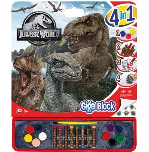 ΣΕΤ ΖΩΓΡΑΦΙΚΗΣ GIGA BLOCK 4 IN 1 JURASSIC WORLD