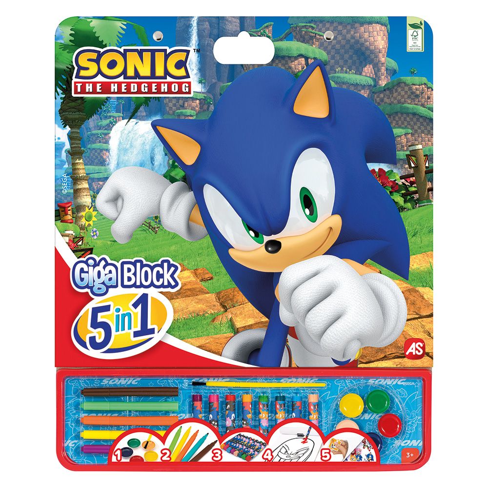 ΣΕΤ ΖΩΓΡΑΦΙΚΗΣ GIGA BLOCK 5 IN 1: SONIC THE HEDGEHOG